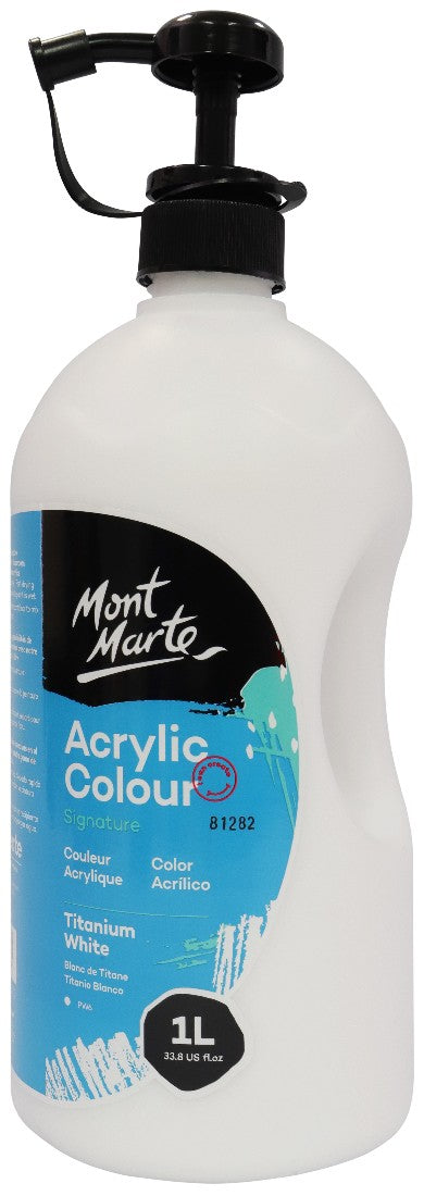 M.M. Studio Acrylic 1l Titanium White