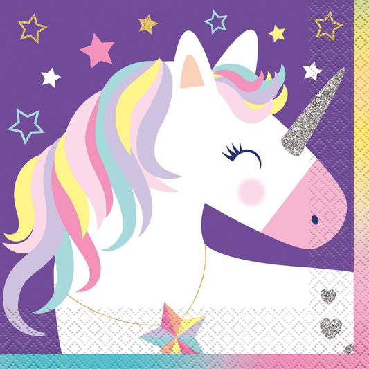 Stars Unicorn Luncheon Napkins - 16pack