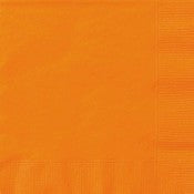 Beverage Napkins 20pk Pumpkin Orange