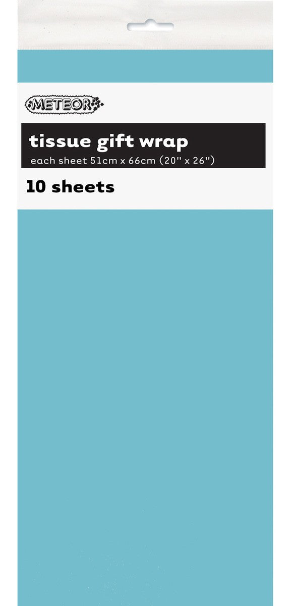 TISSUE PAPER 51x66CM 10PK - POWDER BLUE 