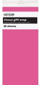 TISSUE PAPER 51x66CM 10PK - HOT PINK 