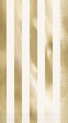 Guest Napkins 16pk Gold Foil Stripes