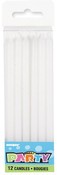 Candles 12pk Tall White