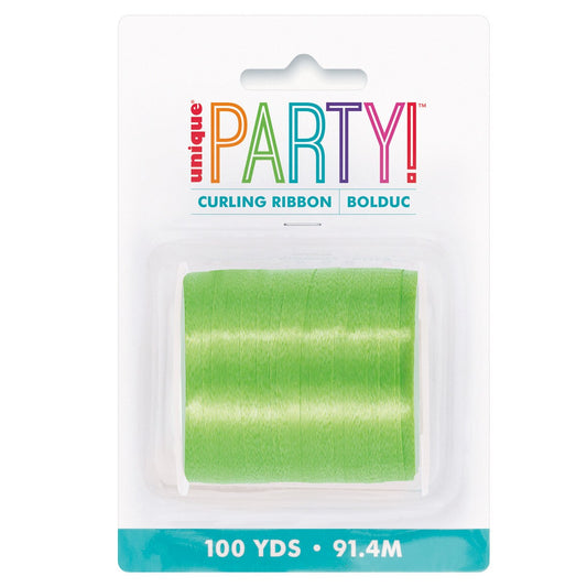 CURLING RIBBON 91.4m - LIME GREEN