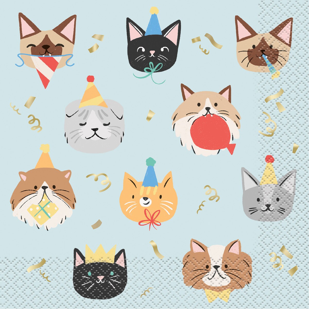 Party animal cat Luncheon Napkins - 16pack