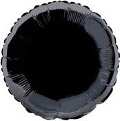 Foil Balloon 45cm Round Black