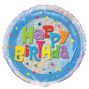 Foil Balloon 45cm Round Wacky Bday