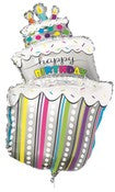 Giant Birthday Cake Foil Balloon 40inch