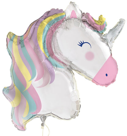 Giant Unicorn Shape Foil Balloon 106cm