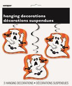 HANGING SWIRLS 3PK GHOST & BATS