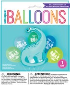 Dinosaur Shape Foil Balloon Kit With 1 Foil 5 Latex