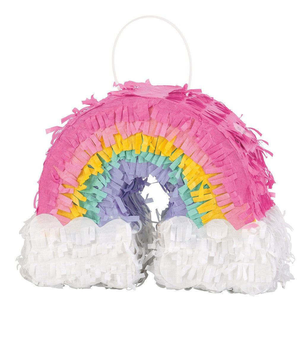Mini Pinata Rainbow Decoration 12cm H x 19cm W (4.75" x 7.5")