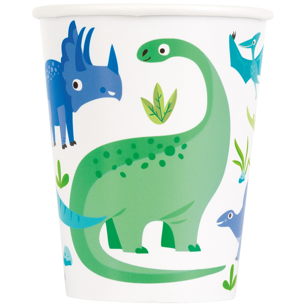 PAPER CUPS 8PK 270ml DINOSAUR