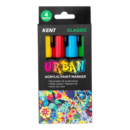 Kent Urban Paint Marker Classic Pk 4