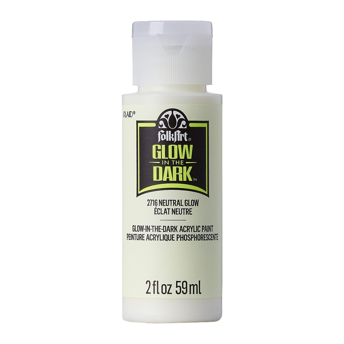Folk Art Acr Glow In The Dark 2oz/59ml Neutral 2716