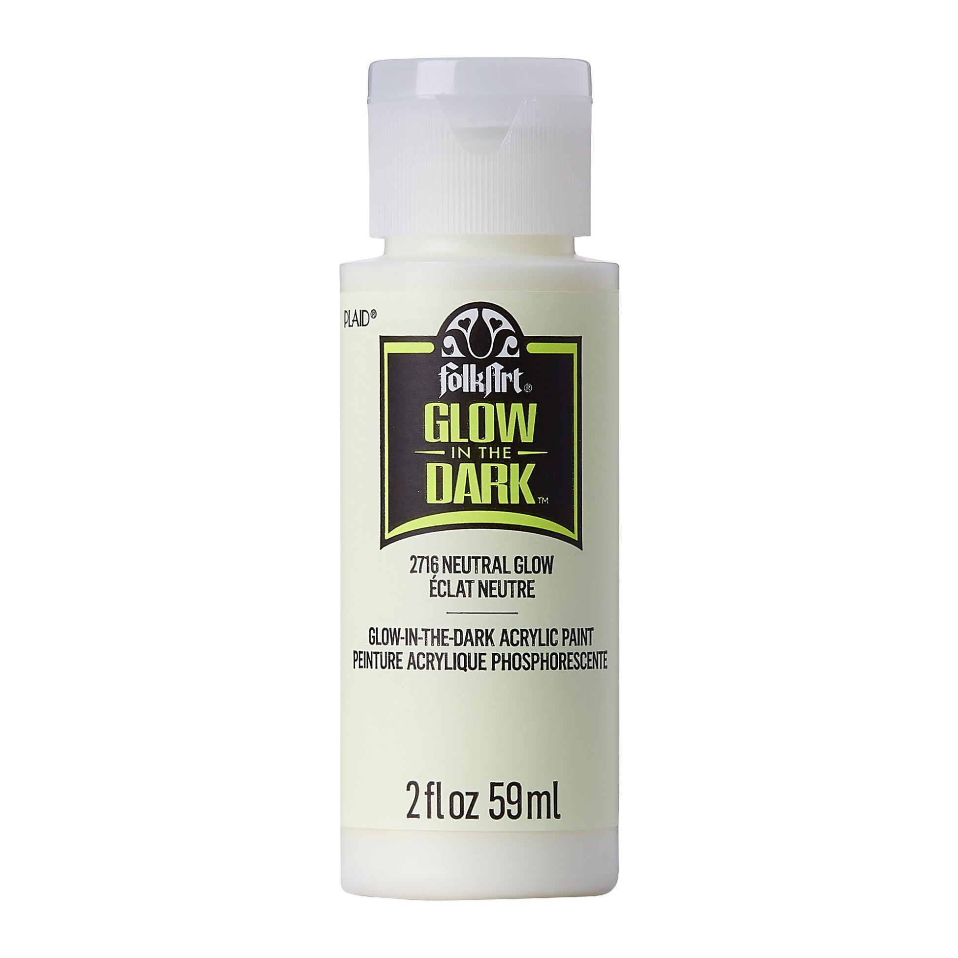 Folk Art Acr Glow In The Dark 2oz/59ml Neutral 2716