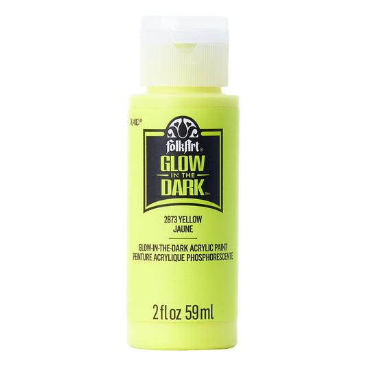 Folk Art Acr Glow In The Dark 2oz/59ml Yellow 2873
