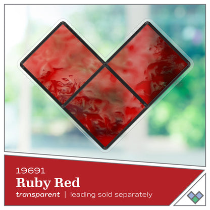 Plaid Gallery Glass 2oz/59ml Ruby Red 19691