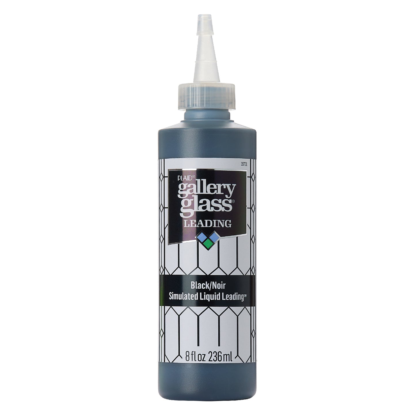 Plaid Gallery Glass 236ml Liquid Leading Black 19701