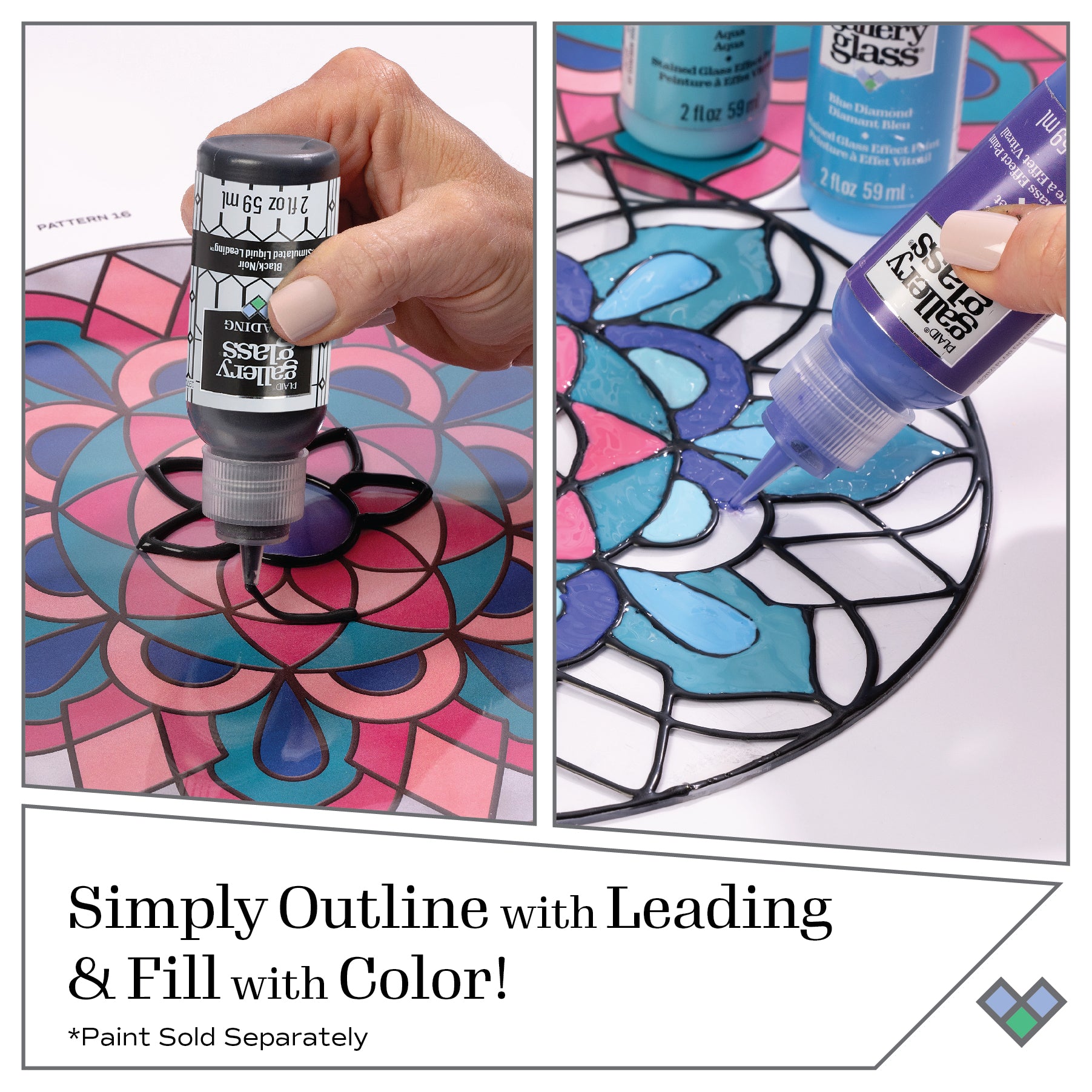 Plaid Gallery Glass 59ml Liquid Leading Black 19702