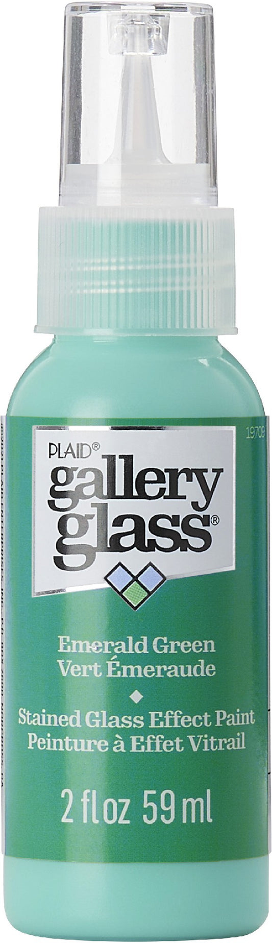 Plaid Gallery Glass 2oz/59ml Emerald Green 19709
