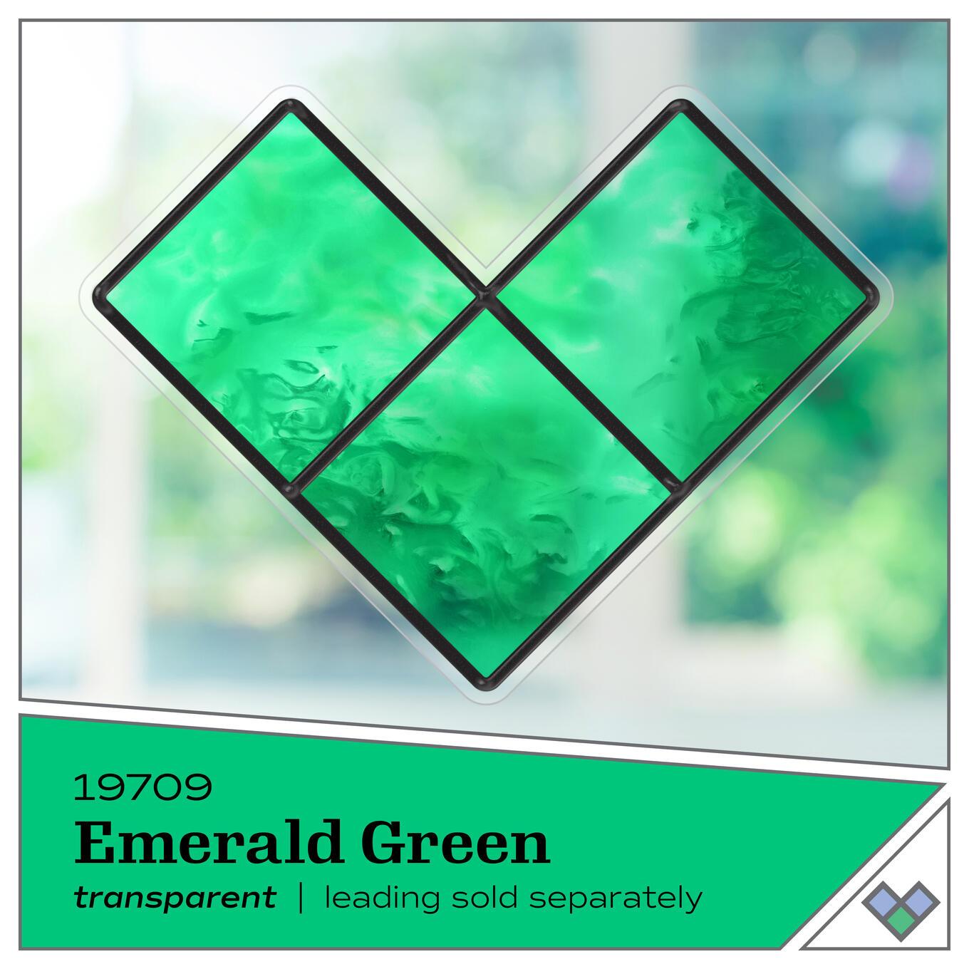 Plaid Gallery Glass 2oz/59ml Emerald Green 19709