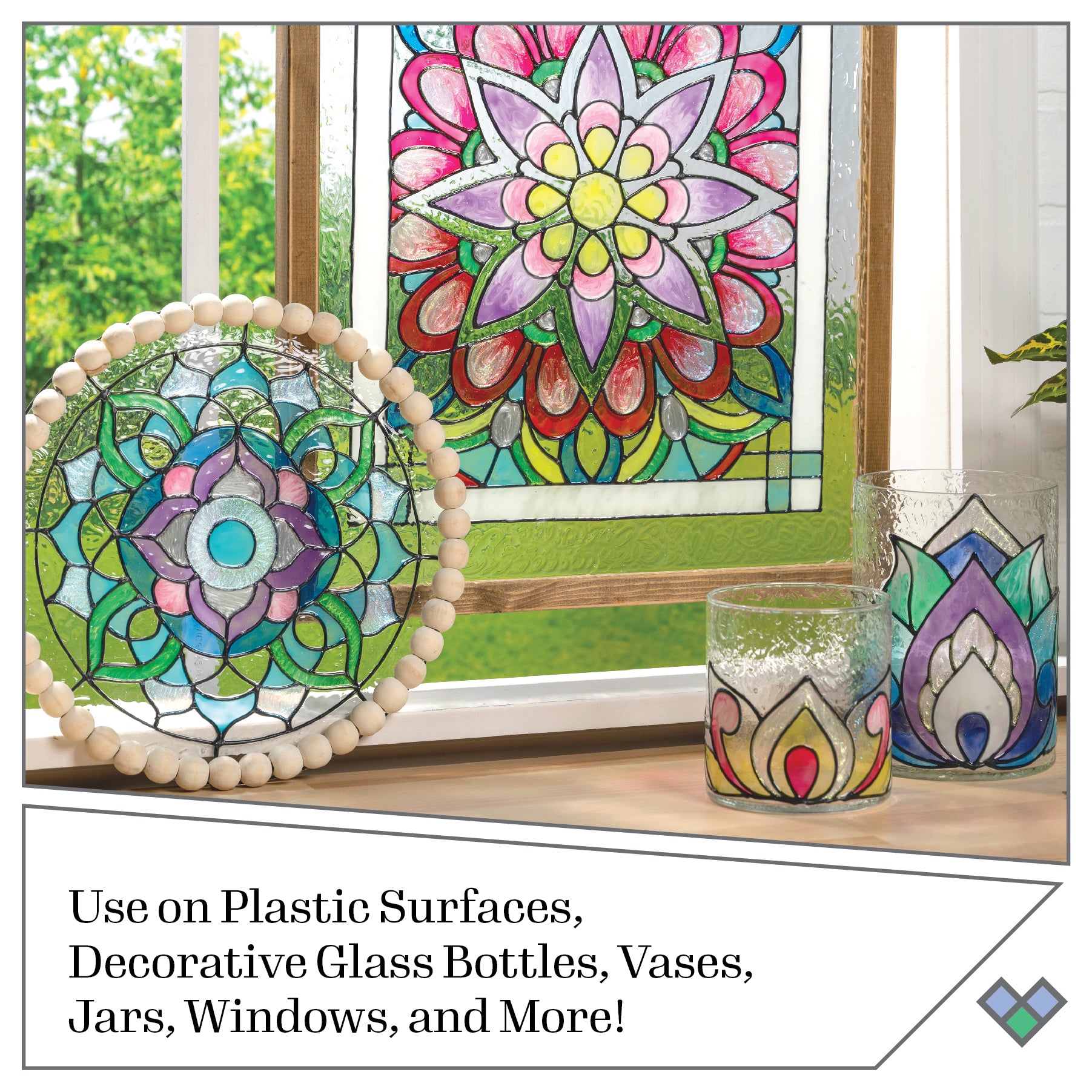 Plaid Gallery Glass Pattern Pack Mandala Pk 17 19771