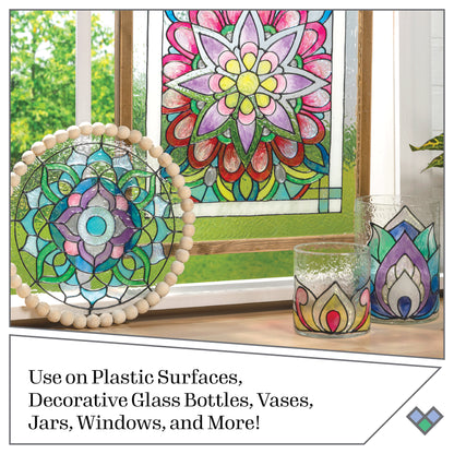 Plaid Gallery Glass Pattern Pack Mandala Pk 17 19771