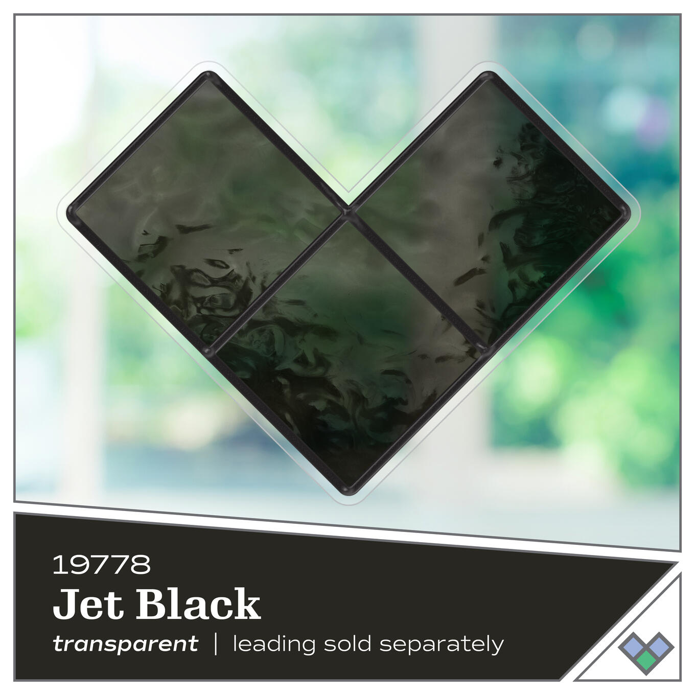 Plaid Gallery Glass 2oz/59ml Jet Black 19778
