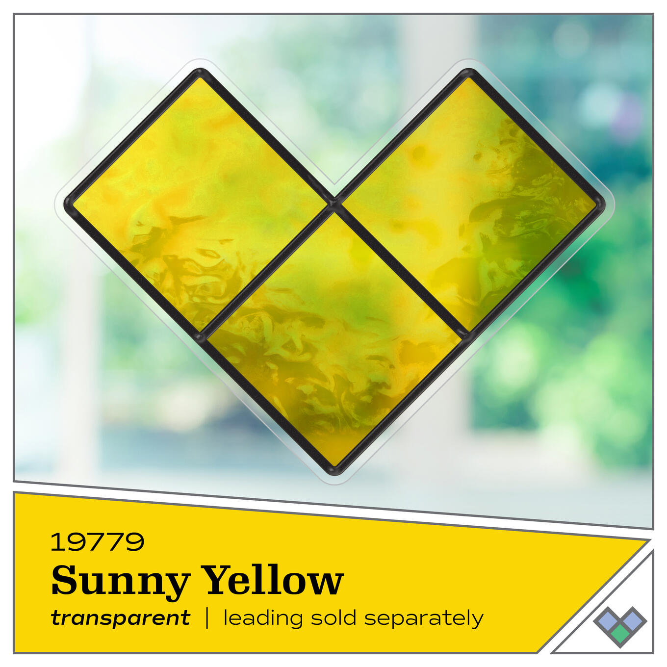 Plaid Gallery Glass 2oz/59ml Sunny Yellow 19779
