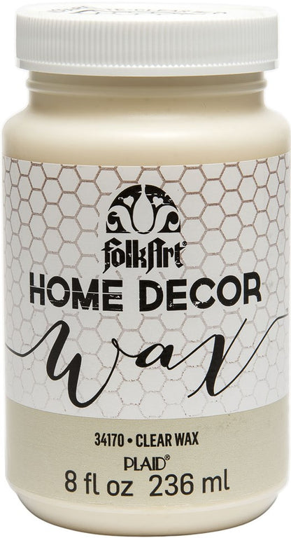 Folk Art Home Decor Wax 8Oz/236Ml Clear
