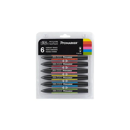 Winsor & Newton Promarker Vibrant Tones Set 6