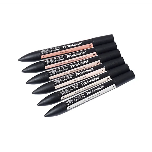 Winsor & Newton Promarker Skin Tones Set #1 Set 6