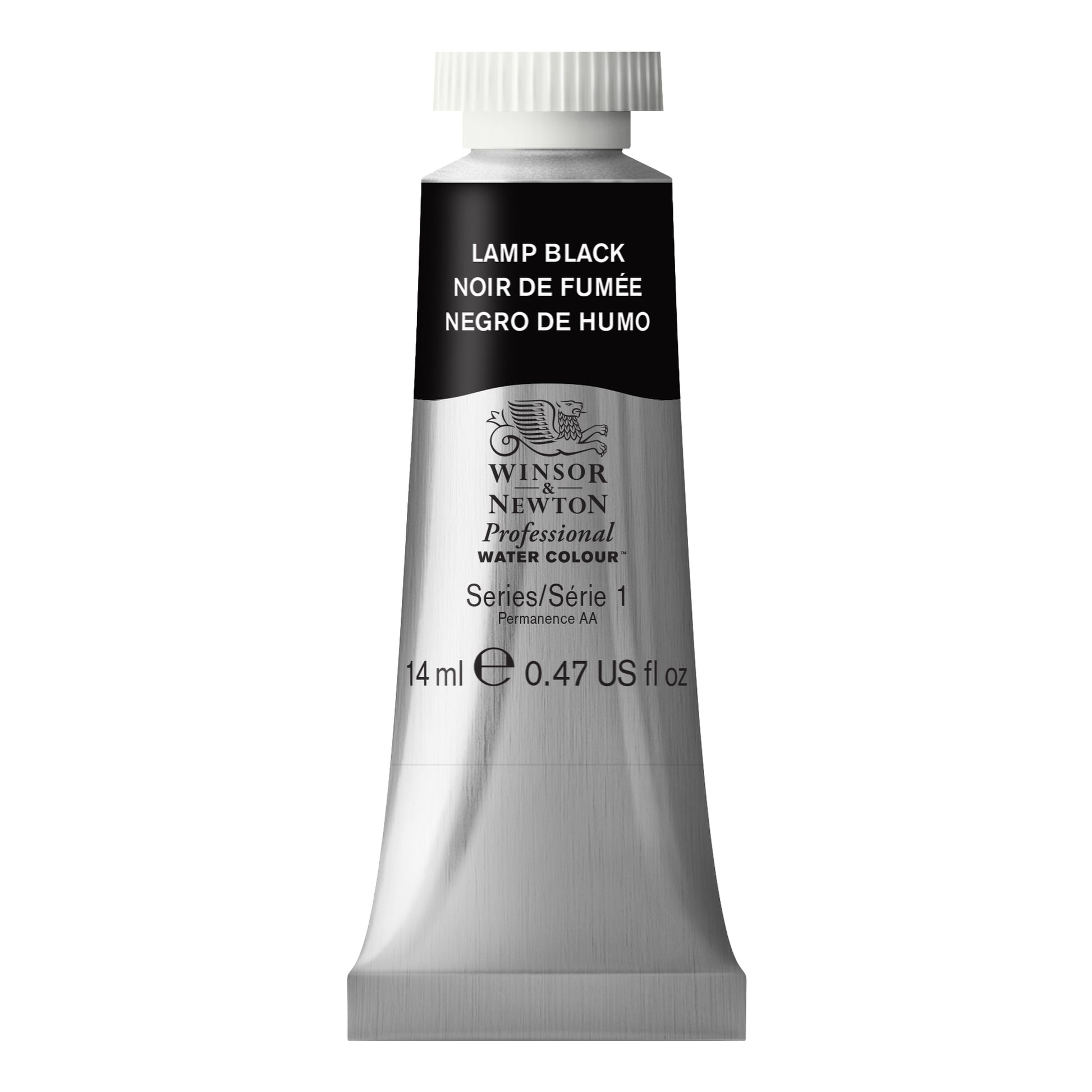 Winsor and Newton Professional Watercolour 14Ml Lamp Blk 337 S1
