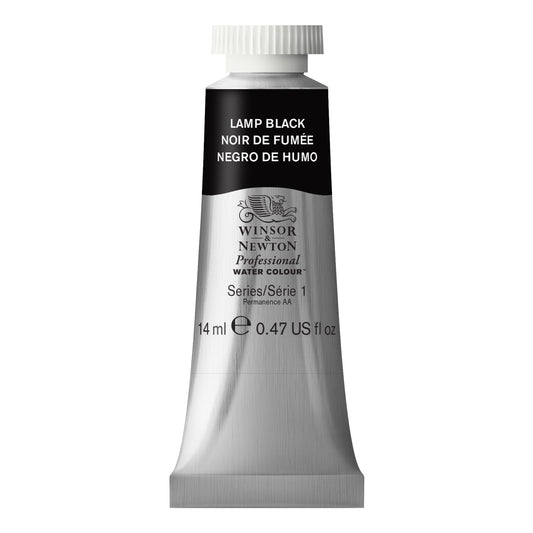 Winsor and Newton Professional Watercolour 14Ml Lamp Blk 337 S1