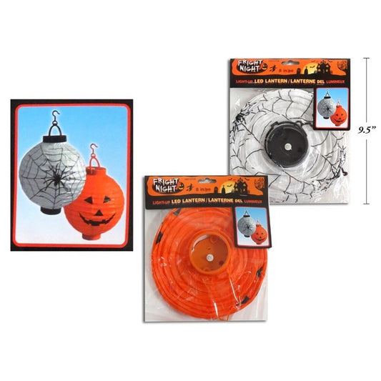 Halloween Light Up Paper Lantern 2 ASSORTED