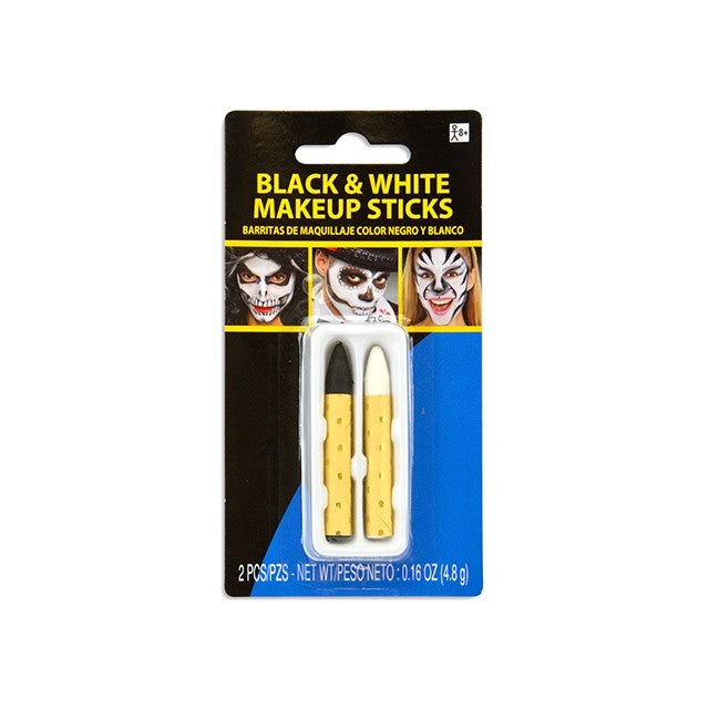 Halloween Makeup Crayons 2Pack Black&White