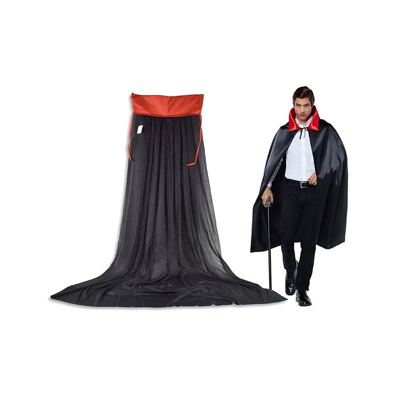 Halloween Vampire Cape with a Stand Up Collar 150CM LONG 11.43CM