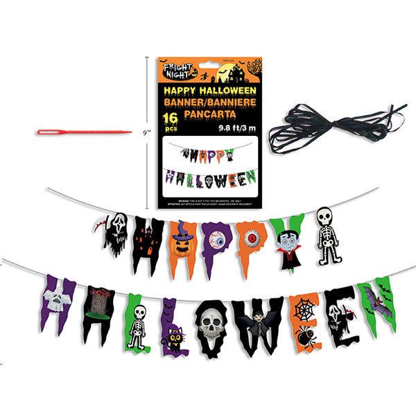 Happy Halloween Banner 3m Letter Size 16.5x19cm