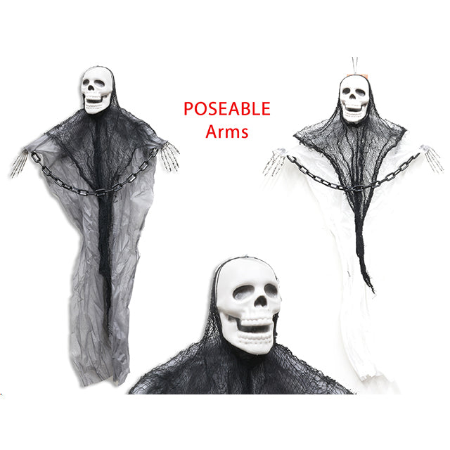 Halloween Hanging Skeleton Prisoner 2Assorted 91cm