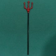 Halloween Red Pitch Fork 106cm High x 16cm Wide