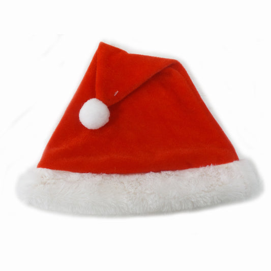 Santa Hat 27X33cm Kids Soft Velvet
