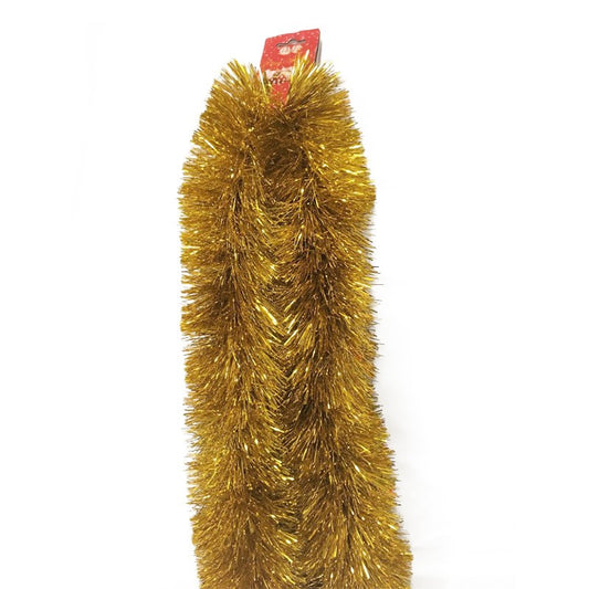 Christmas Tinsels 11Cm 2M Extra Dense Gold