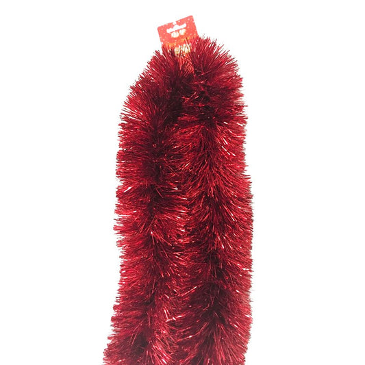 Christmas Tinsels 11Cm 2M Extra Dense Red