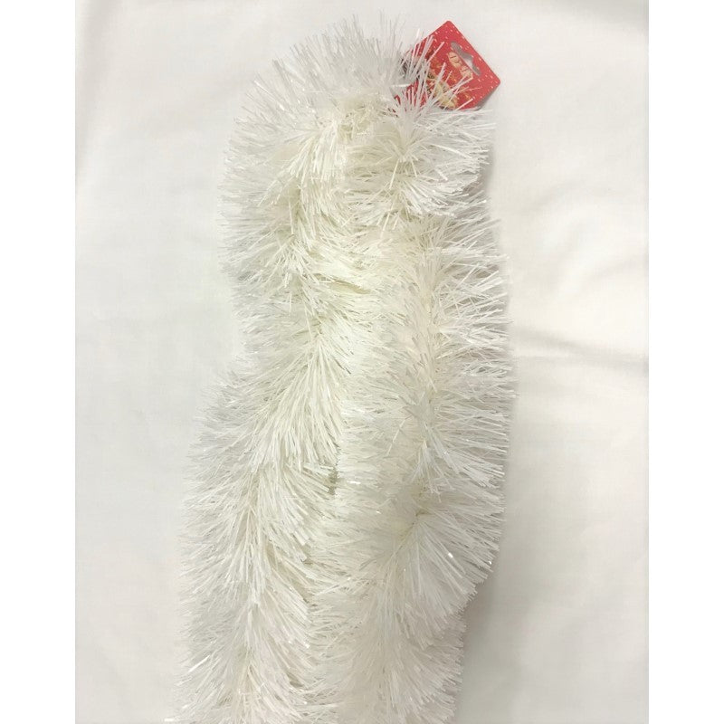 Christmas Tinsels 11cm 2m Extra Dense White