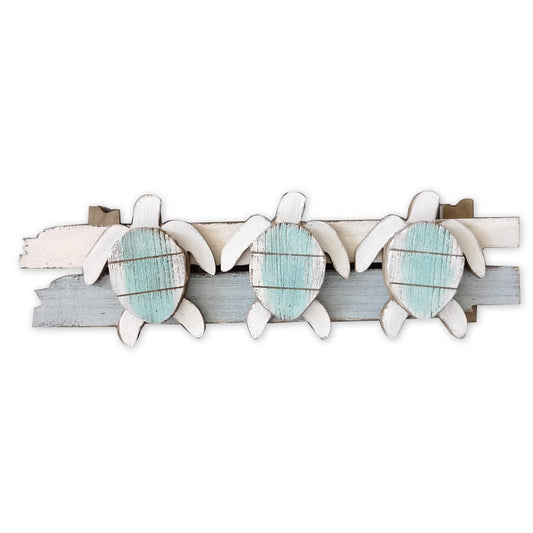 Sea - Wall Plaque 3 Turtles 59.5x18cm