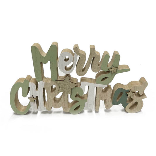 Wooden Tabletop Merry Christmas 30*27cm