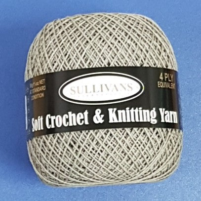 SOFT CROCHET & KNITTING YARN GREY