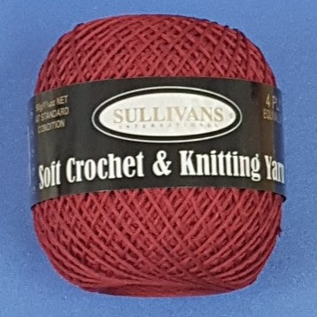 Soft Crochet & Knitting Yarn Wine