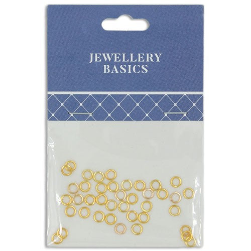 Jump Ring 4mm Gold 40pcs